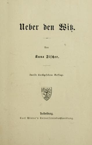 Tapa de Ueber den Witz
