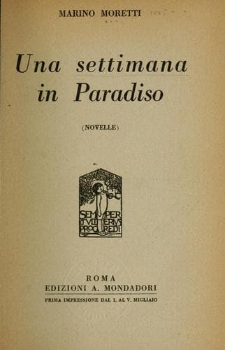 Tapa de Una settimana in paradiso