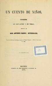Tapa de Un cuento de niños