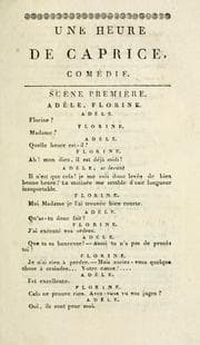 Tapa de Une heure de caprice