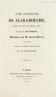 Tapa de Une aventure de Scaramouche
