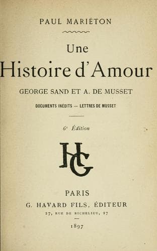Tapa de Une histoire d'amour