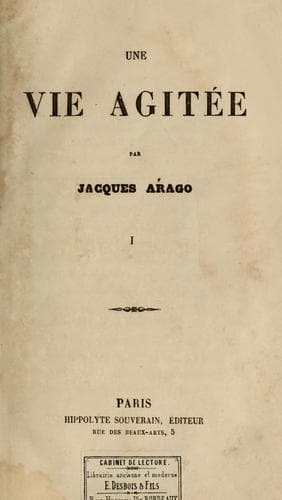 Tapa de Une vie agitée