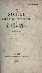 Tapa de Une soirée chez M. de Peyronnet