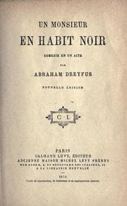 Tapa de Un monsieur en habit noir