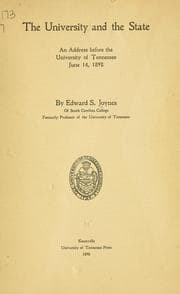 Tapa de The university and the state