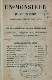 Tapa de Un monsieur qui suit les femmes, comédie-vaudeville en deux actes