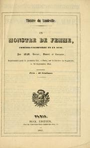 Tapa de Un monstre de femme