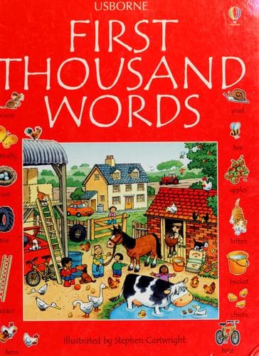 Tapa de The Usborne first thousand words in English