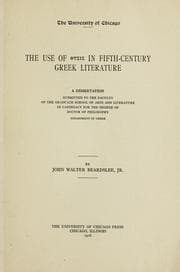 Tapa de The use of [physis] in the fifth-century Greek literature