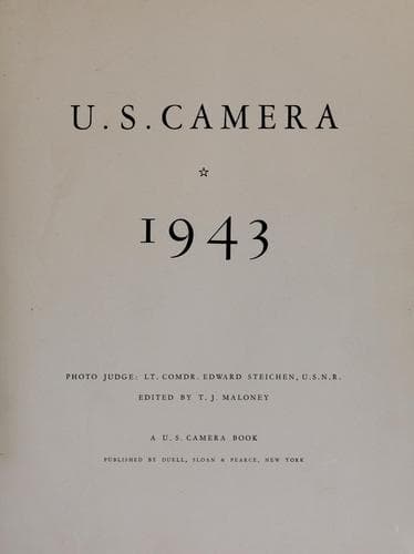 Tapa de U.S. camera 1943