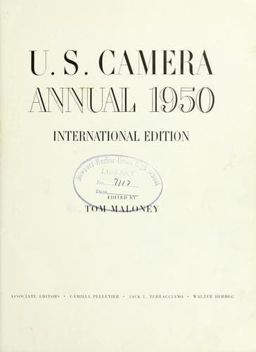 Tapa de U.S. camera annual 1950