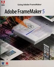 Tapa de Using Adobe FrameMaker 5.