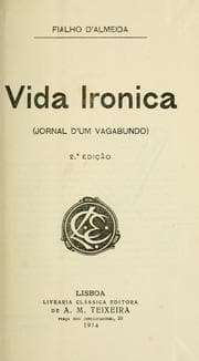 Tapa de Vida ironica (jornal d'um vagabundo)
