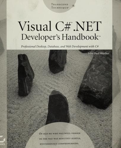 Tapa de Visual C .NET developer's handbook