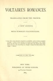 Tapa de Voltaire's romances