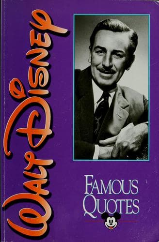 Tapa de Walt Disney : famous quotes
