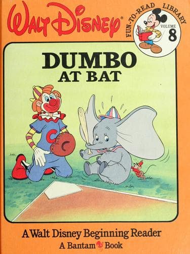 Tapa de Walt Disney's Dumbo at bat.