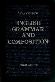 Tapa de Warriner's English grammar and composition