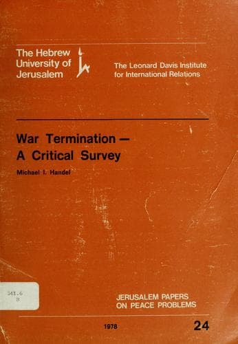 Tapa de War termination, a critical survey