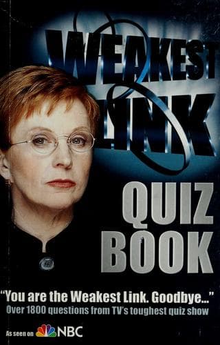 Tapa de The weakest link quiz book.