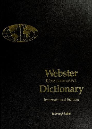 Tapa de Webster Comprehensive Dictionary