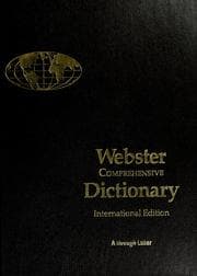 Tapa de Webster Comprehensive Dictionary