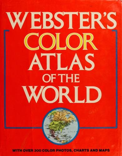 Tapa de Webster's color atlas of the world