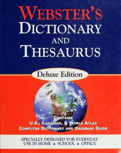 Tapa de Webster's deluxe edition