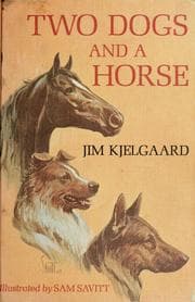 Tapa de Two dogs and a horse