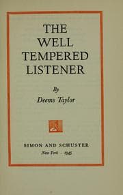 Tapa de The well tempered listener
