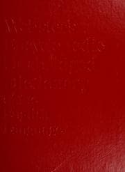 Tapa de Webster's encyclopedic unabridged dictionary of the English language