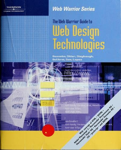 Tapa de The web warrior guide to Web design technologies