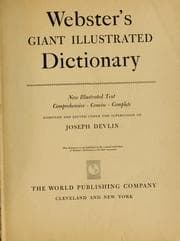 Tapa de Webster's Giant illustrated dictionary, new