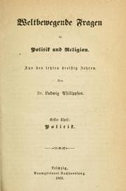 Tapa de Weltbewegende Fragen in Politik und Religion aus den letzten dreissig Jahren