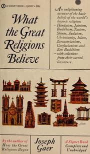 Tapa de What the great religions believe.