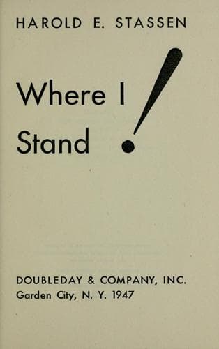 Tapa de Where I stand!