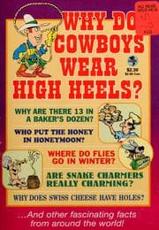 Tapa de Why do cowboys wear high heels?