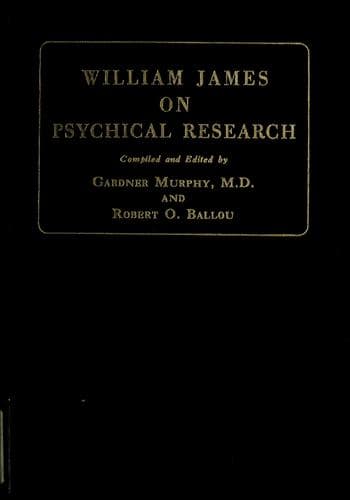 Tapa de William James on psychical research.