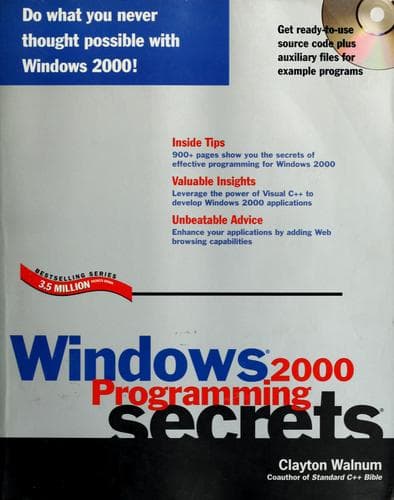 Tapa de Windows 2000 programming secrets