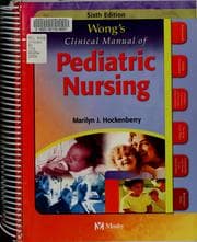 Tapa de Wong's clinical manual of pediatric nursing