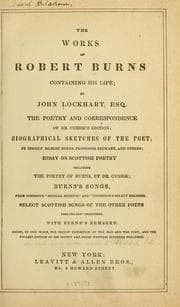 Tapa de The works of Robert Burns, containing his life