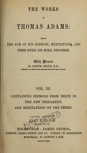 Tapa de The works of Thomas Adams