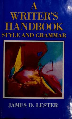 Tapa de A writer's handbook