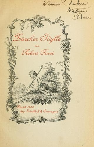 Tapa de Zürcher Idylle