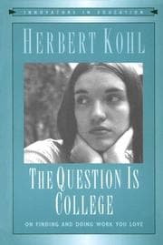Tapa de The question is college