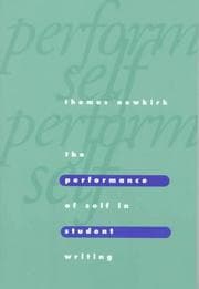 Tapa de The performance of self in student writing