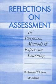 Tapa de Reflections on assessment