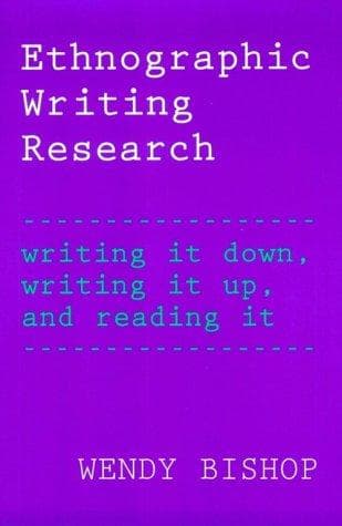 Tapa de Ethnographic Writing Research