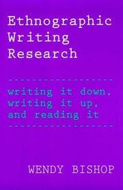 Tapa de Ethnographic Writing Research